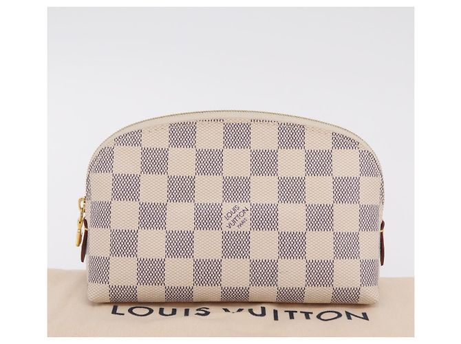 LOUIS VUITTON Damier Azur Pochette Cosmetic PM Pouch N60024 LV Auth 206359V - vista 12