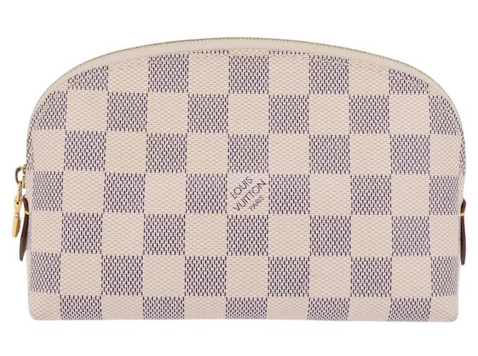 LOUIS VUITTON Damier Azur Pochette Cosmetic PM Pouch N60024 LV Auth 206359V - vista 13