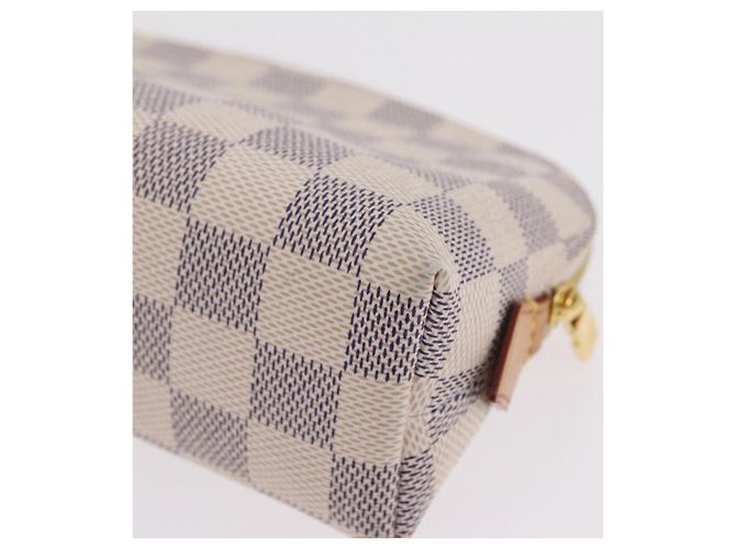 LOUIS VUITTON Damier Azur Pochette Cosmetic PM Pouch N60024 LV Auth 206359V - vista 14