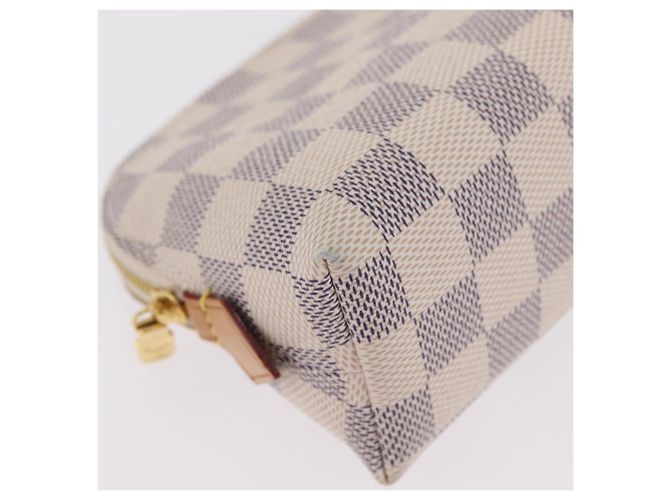 LOUIS VUITTON Damier Azur Pochette Cosmetic PM Pouch N60024 LV Auth 206359V - vista 15