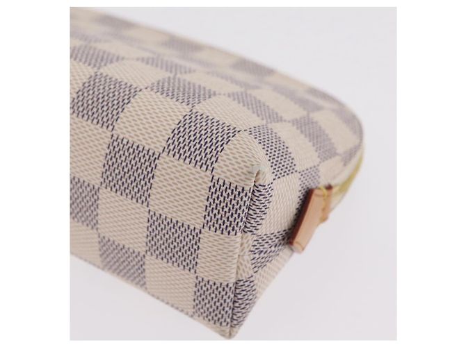 LOUIS VUITTON Damier Azur Pochette Cosmetic PM Pouch N60024 LV Auth 206359V - vista 16