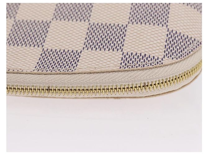 LOUIS VUITTON Damier Azur Pochette Cosmetic PM Pouch N60024 LV Auth 206359V - vista 6