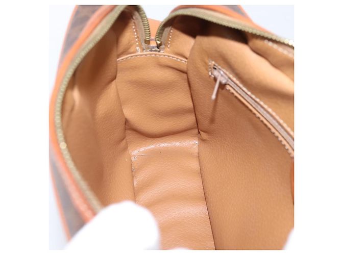 Céline Sac à épaule CELINE Macadam Canvas PVC Leather Brown Gold Auth 205454V Marron Doré - vue 20