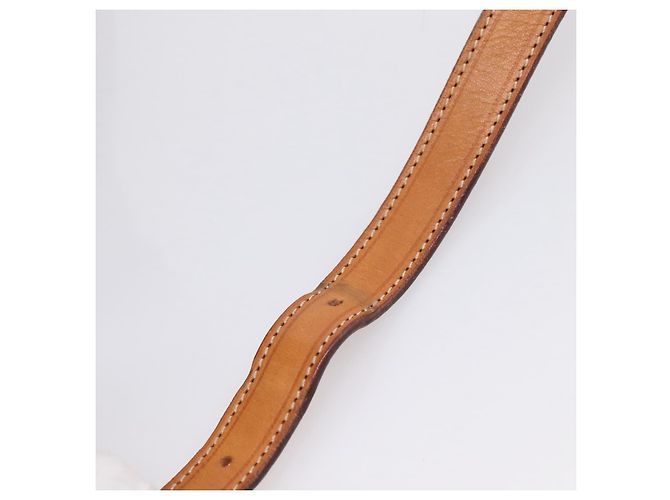 Céline Sac à épaule CELINE Macadam Canvas PVC Leather Brown Gold Auth 205454V Marron Doré - vue 9