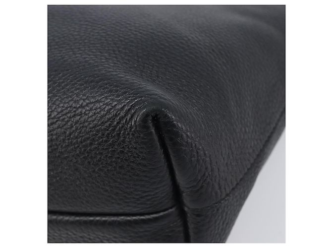 Borsa Salvatore Ferragamo Gancini in pelle nera e argento autentica 205429A Nero - vista 10