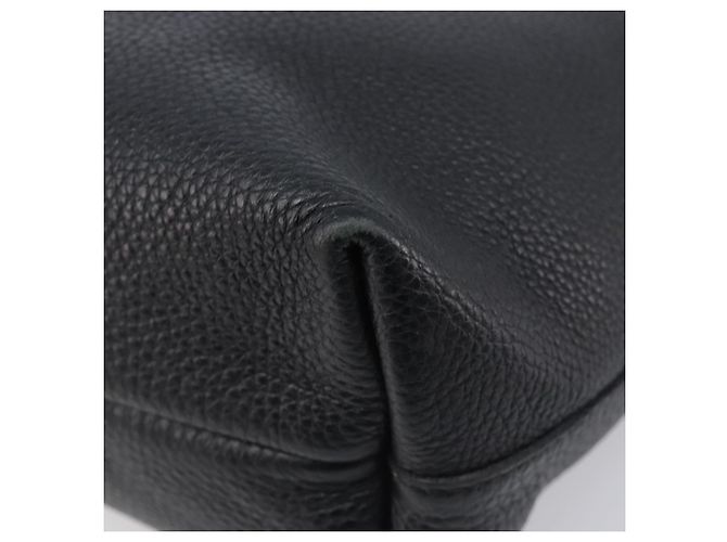 Borsa Salvatore Ferragamo Gancini in pelle nera e argento autentica 205429A Nero - vista 15