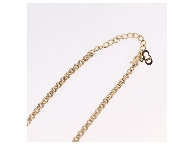 Collana Christian Dior Metallo Tono Oro Auth 206850 - vista 12
