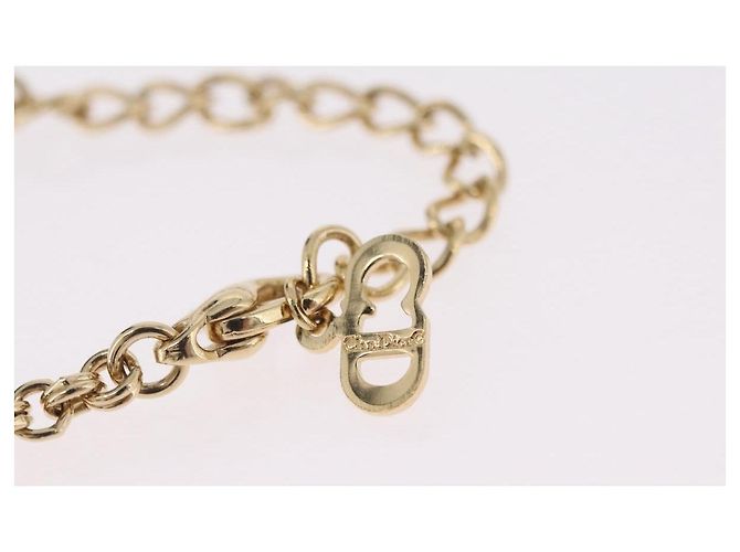 Collana Christian Dior Metallo Tono Oro Auth 206850 - vista 13