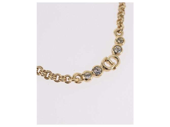 Collana Christian Dior Metallo Tono Oro Auth 206850 - vista 3
