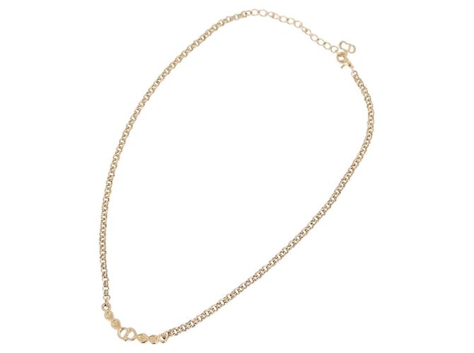 Collana Christian Dior Metallo Tono Oro Auth 206850 - vista 8