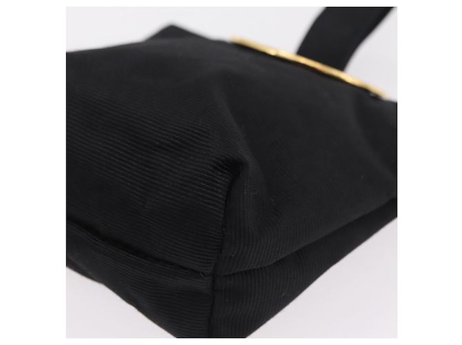 Céline CELINE Circle Pouch Canvas Black Gold Auth 206900A Negro Dorado - vista 14