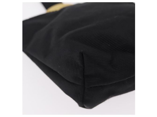 Céline CELINE Circle Pouch Canvas Black Gold Auth 206900A Negro Dorado - vista 15