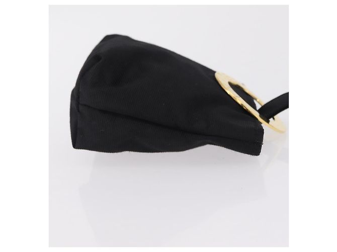 Céline CELINE Circle Pouch Canvas Black Gold Auth 206900A Negro Dorado - vista 3