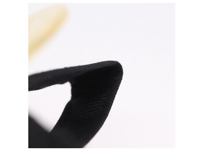 Céline CELINE Circle Pouch Canvas Black Gold Auth 206900A Negro Dorado - vista 8