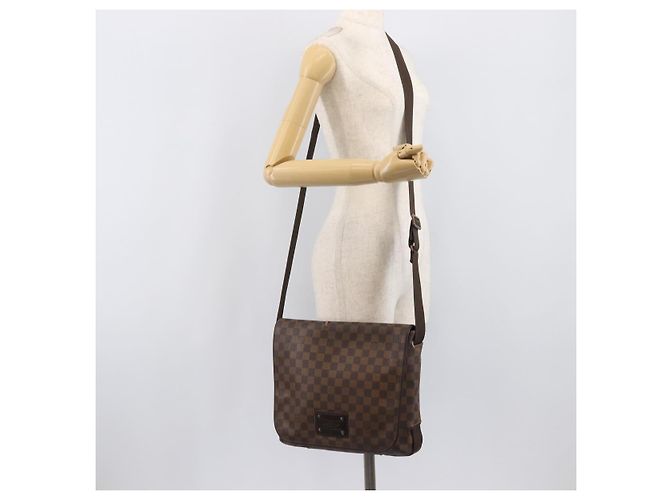 LOUIS VUITTON Damier Ebene Brooklyn MM Shoulder Bag N51211 LV Auth bs37517 - vista 28