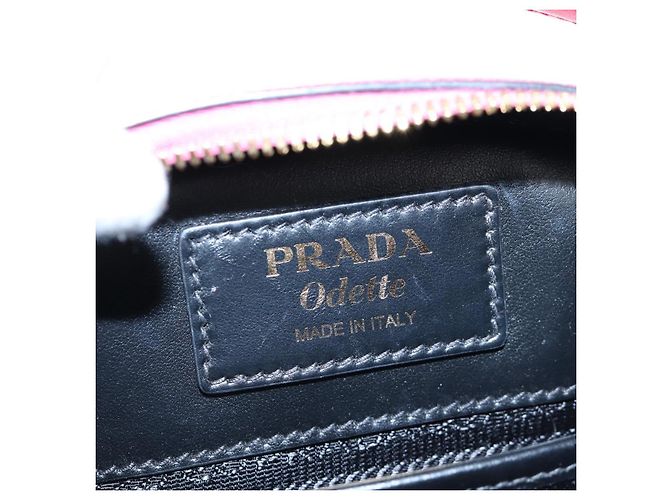 Saffiano PRADA Handtasche Safiano Leder 2way Pink Gold Auth 206787V Golden - Ansicht 28