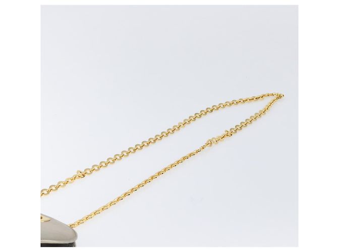Borsa a tracolla Salvatore Ferragamo Gancini Chain in pelle oro Auth hk4135A D'oro - vista 14