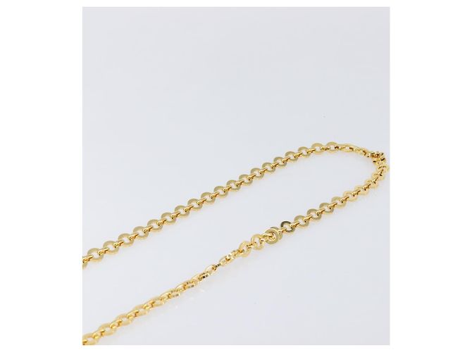 Borsa a tracolla Salvatore Ferragamo Gancini Chain in pelle oro Auth hk4135A D'oro - vista 8