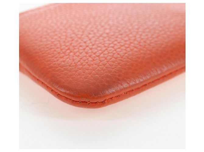 LOUIS VUITTON LV Aerogram Grained Leather Coin Purse M81032 LV Auth BA15781 Naranja - vista 14