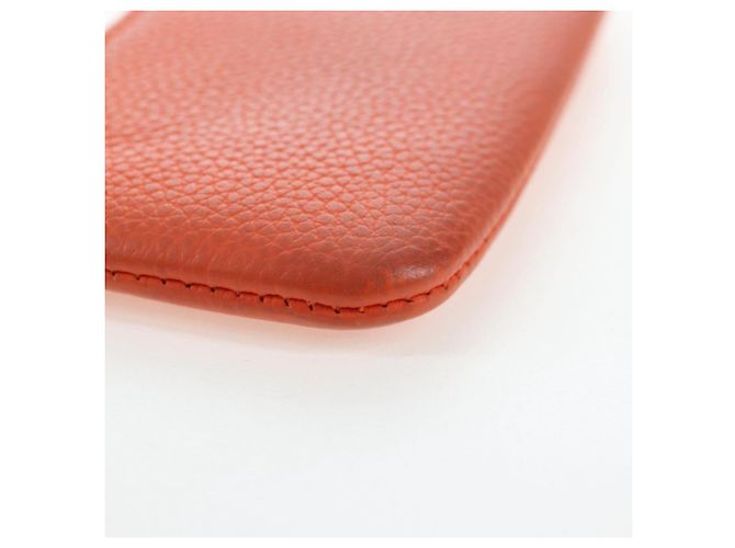 LOUIS VUITTON LV Aerogram Grained Leather Coin Purse M81032 LV Auth BA15781 Naranja - vista 16