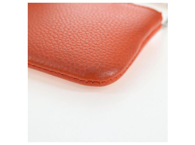 LOUIS VUITTON LV Aerogram Grained Leather Coin Purse M81032 LV Auth BA15781 Naranja - vista 17