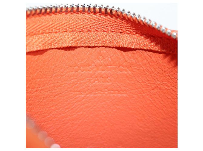 LOUIS VUITTON LV Aerogram Grained Leather Coin Purse M81032 LV Auth BA15781 Naranja - vista 19