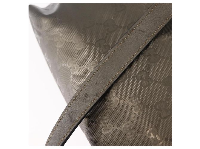 Borsa a mano GUCCI GG Implementation PVC Champagne Gold Silver 211138 Auth ka6518A Argento D'oro - vista 10