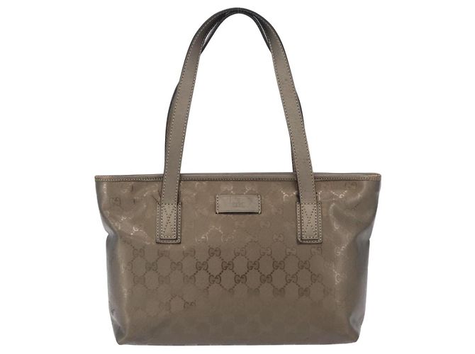 Borsa a mano GUCCI GG Implementation PVC Champagne Gold Silver 211138 Auth ka6518A Argento D'oro - vista 13