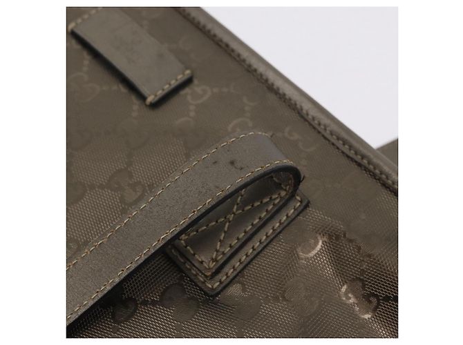 Borsa a mano GUCCI GG Implementation PVC Champagne Gold Silver 211138 Auth ka6518A Argento D'oro - vista 16