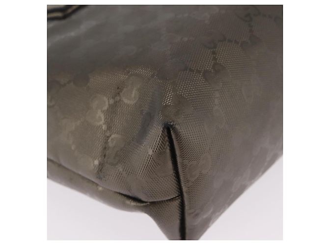 Borsa a mano GUCCI GG Implementation PVC Champagne Gold Silver 211138 Auth ka6518A Argento D'oro - vista 17