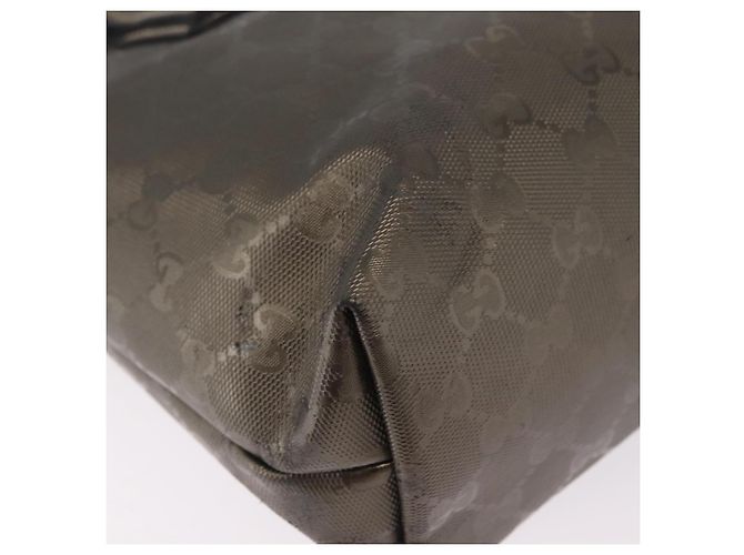 Borsa a mano GUCCI GG Implementation PVC Champagne Gold Silver 211138 Auth ka6518A Argento D'oro - vista 19