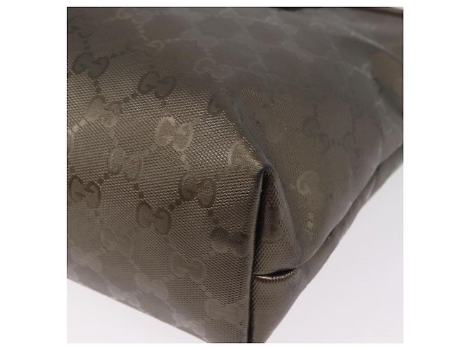 Borsa a mano GUCCI GG Implementation PVC Champagne Gold Silver 211138 Auth ka6518A Argento D'oro - vista 20