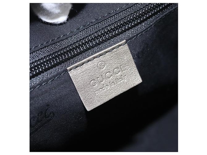 Borsa a mano GUCCI GG Implementation PVC Champagne Gold Silver 211138 Auth ka6518A Argento D'oro - vista 23