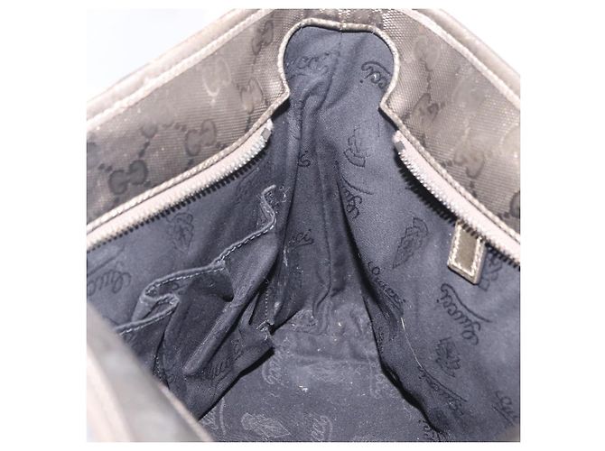 Borsa a mano GUCCI GG Implementation PVC Champagne Gold Silver 211138 Auth ka6518A Argento D'oro - vista 25