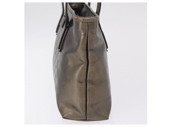 Borsa a mano GUCCI GG Implementation PVC Champagne Gold Silver 211138 Auth ka6518A Argento D'oro - vista 3