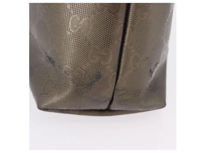 Borsa a mano GUCCI GG Implementation PVC Champagne Gold Silver 211138 Auth ka6518A Argento D'oro - vista 6