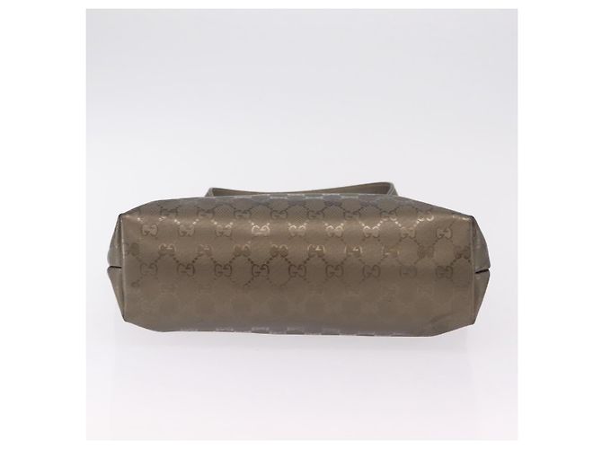 Borsa a mano GUCCI GG Implementation PVC Champagne Gold Silver 211138 Auth ka6518A Argento D'oro - vista 8
