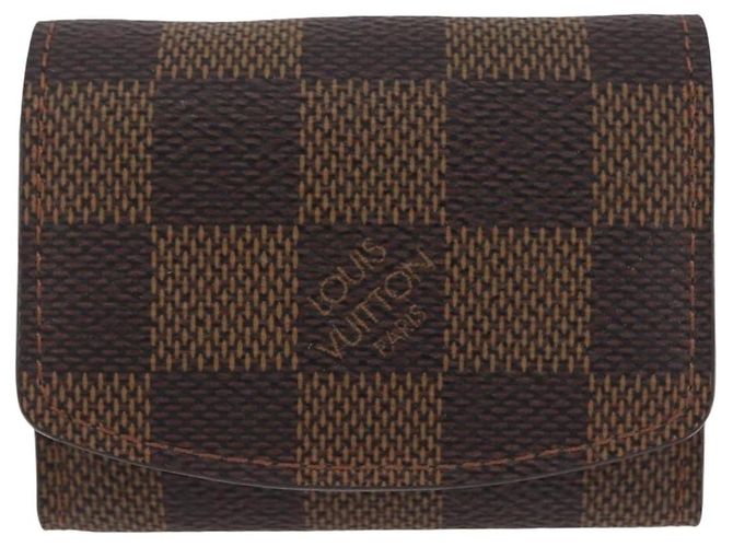 LOUIS VUITTON Gemelli Cadena Eclair Cuffs Ag925 M64601 Auth 206939 D'oro Damier ebene - vista 13