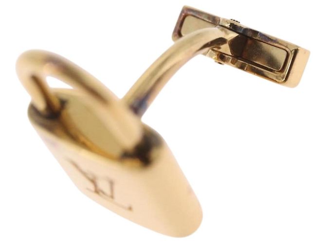 LOUIS VUITTON Gemelli Cadena Eclair Cuffs Ag925 M64601 Auth 206939 D'oro Damier ebene - vista 27