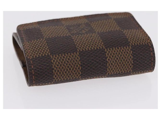LOUIS VUITTON Gemelli Cadena Eclair Cuffs Ag925 M64601 Auth 206939 D'oro Damier ebene - vista 5