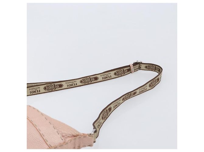Borsa a tracolla FENDI Celeria in pelle rosa argento 8BT093 Auth BA16104 - vista 14