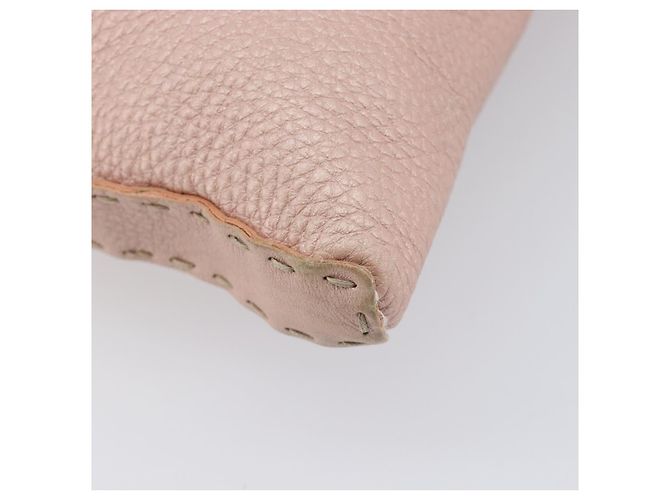 Borsa a tracolla FENDI Celeria in pelle rosa argento 8BT093 Auth BA16104 - vista 16