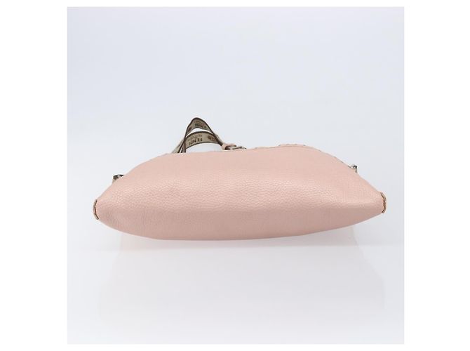 Borsa a tracolla FENDI Celeria in pelle rosa argento 8BT093 Auth BA16104 - vista 5