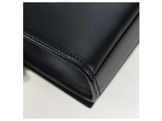 Autre Marque Borsa a tracolla con catena Saint Laurent in pelle nera e oro Auth BA16060V Nero D'oro - vista 17