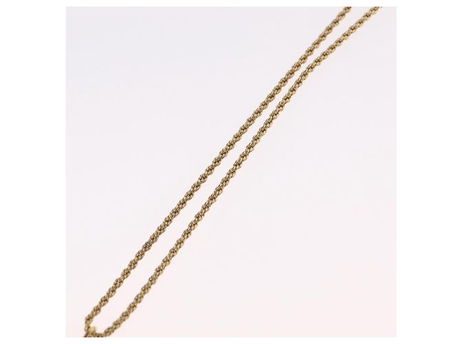Collana Christian Dior Metallo Tono Oro Auth 206831 - vista 10