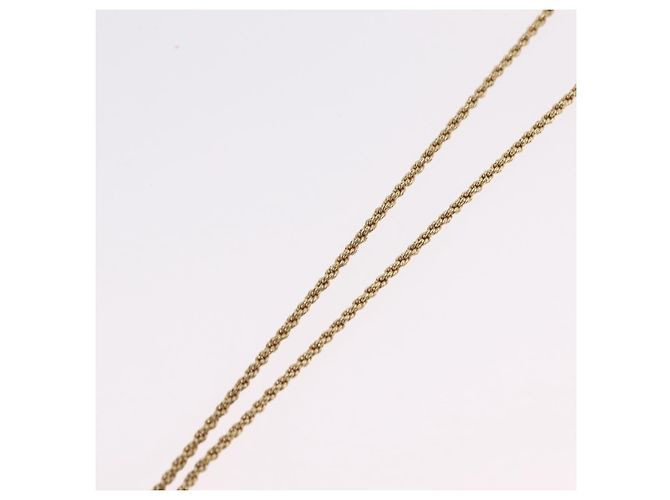 Collana Christian Dior Metallo Tono Oro Auth 206831 - vista 11