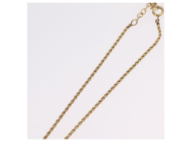 Collana Christian Dior Metallo Tono Oro Auth 206831 - vista 12
