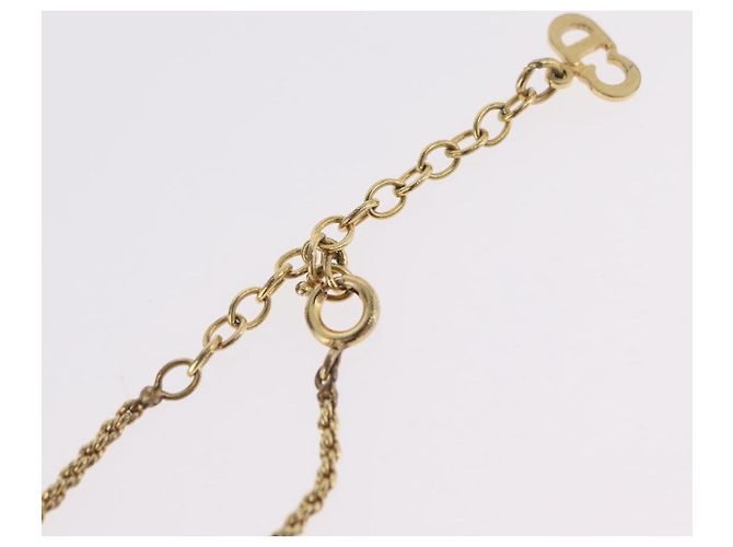 Collana Christian Dior Metallo Tono Oro Auth 206831 - vista 13