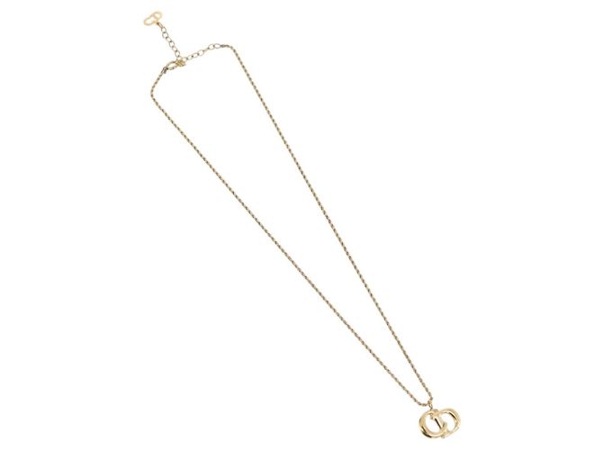 Collana Christian Dior Metallo Tono Oro Auth 206831 - vista 2