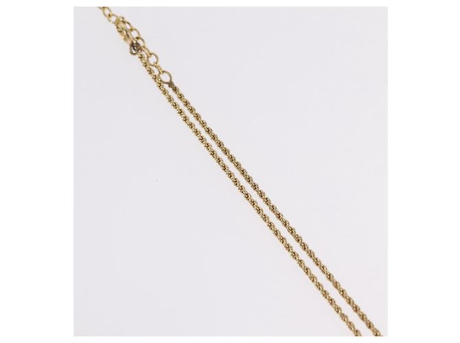Collana Christian Dior Metallo Tono Oro Auth 206831 - vista 6